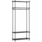Moebe - Shelving System s.200.1.F Regal, Einfach Schwarz/Schwarz