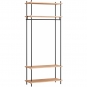 Moebe - Shelving System s.200.1.F Regal, Einfach Eiche/Schwarz