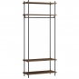 Moebe - Shelving System s.200.1.F Regal, Einfach Eiche geräuchert/Schwarz