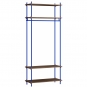 Moebe - Shelving System s.200.1.F Regal, Einfach Eiche geräuchert/Tiefblau