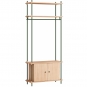 Moebe - Shelving System s.200.1.G Regal, Einfach Eiche/Kieferngrün