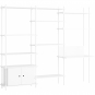 Moebe - Shelving System s.200.3.D Regal, Dreifach Weiß/Weiß