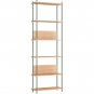 Moebe - Shelving System s.255.1.A Regal, Einfach Eiche/Kieferngrün