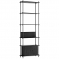 Moebe - Shelving System s.255.1.B Regal, Einfach Schwarz/Schwarz