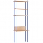 Moebe - Shelving System s.255.1.D Regal, Einfach Eiche/Tiefblau