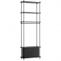 Moebe - Shelving System s.255.1.G Regal, Einfach Schwarz/Schwarz