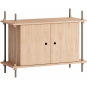Moebe - Shelving System s.65.1.B Regal, Einfach Eiche/Warmes Grau