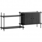 Moebe - Shelving System s.65.2.C Regal, Doppelt Schwarz/Schwarz