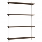 Moebe - Wall Shelving ws.115.1 Wandregal, Einfach Eiche geräuchert/Weiß