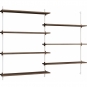 Moebe - Wall Shelving ws.115.2 Wandregal, Doppelt Eiche geräuchert/Weiß