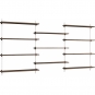 Moebe - Wall Shelving ws.115.3 Wandregal, Dreifach Eiche geräuchert/Weiß