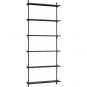 Moebe - Wall Shelving ws.200.1 Wandregal, Einfach Schwarz/Schwarz