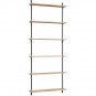 Moebe - Wall Shelving ws.200.1 Wandregal, Einfach Eiche/Schwarz