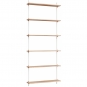 Moebe - Wall Shelving ws.200.1 Wandregal, Einfach Eiche/Weiß