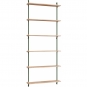 Moebe - Wall Shelving ws.200.1 Wandregal, Einfach Eiche/Kieferngrün