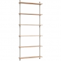 Moebe - Wall Shelving ws.200.1 Wandregal, Einfach Eiche/Warmes Grau