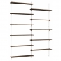 Moebe - Wall Shelving ws.200.2 Wandregal, Doppelt Eiche geräuchert/Weiß