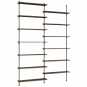 Moebe - Wall Shelving ws.230.2 Wandregal, Doppelt Eiche geräuchert/Kieferngrün
