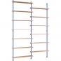 Moebe - Wall Shelving ws.230.2 Wandregal, Doppelt Eiche/Tiefblau