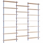 Moebe - Wall Shelving ws.230.3 Wandregal, Dreifach Eiche/Tiefblau