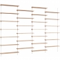 Moebe - Wall Shelving ws.230.4 Wandregal, Vierfach Eiche/Weiß