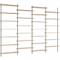 Moebe - Wall Shelving ws.230.4 Wandregal, Vierfach Eiche/Kieferngrün