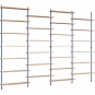 Moebe - Wall Shelving ws.230.4 Wandregal, Vierfach Eiche/Tiefblau