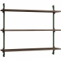 Moebe - Wall Shelving ws.65.1 Wandregal, Einfach Eiche geräuchert/Kieferngrün