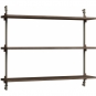 Moebe - Wall Shelving ws.65.1 Wandregal, Einfach Eiche geräuchert/Warmes Grau