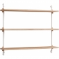 Moebe - Wall Shelving ws.65.1 Wandregal, Einfach Eiche/Weiß