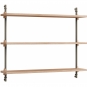 Moebe - Wall Shelving ws.65.1 Wandregal, Einfach Eiche/Warmes Grau