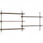 Moebe - Wall Shelving ws.65.2 Wandregal, Doppelt Eiche geräuchert/Warmes Grau