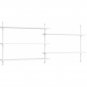 Moebe - Wall Shelving ws.65.2 Wandregal, Doppelt Weiß/Weiß