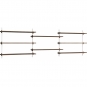 Moebe - Wall Shelving ws.65.3 Wandregal, Dreifach Eiche geräuchert/Weiß