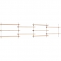 Moebe - Wall Shelving ws.65.4 Wandregal, Vierfach Eiche/Weiß