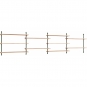 Moebe - Wall Shelving ws.65.4 Wandregal, Vierfach Eiche/Kieferngrün