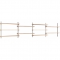 Moebe - Wall Shelving ws.65.4 Wandregal, Vierfach Eiche/Warmes Grau
