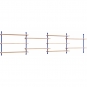 Moebe - Wall Shelving ws.65.4 Wandregal, Vierfach Eiche/Tiefblau