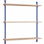 Moebe - Wall Shelving ws.85.1 Wandregal, Einfach Eiche/Tiefblau