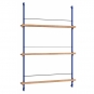 Moebe - MS.115.1 Magazin Regal Eiche Eiche / Tiefblau