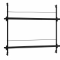 Moebe - MS.65.1 Magazin Regal Eiche Schwarz / Schwarz