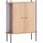 Moebe - Shelving System s.115.1.C Regal, Einfach Eiche/Tiefblau
