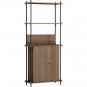 Moebe - Shelving System s.200.1.H Regal, Einfach Eiche geräuchert/Schwarz