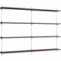 Moebe - Wall Shelving ws.115.2.B Wandregal, Doppelt Eiche geräuchert/Weiß