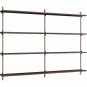 Moebe - Wall Shelving ws.115.2.B Wandregal, Doppelt Eiche geräuchert/Warmes Grau