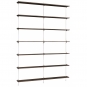 Moebe - Wall Shelving ws.230.2.B Wandregal, Doppelt Eiche geräuchert/Weiß