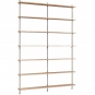 Moebe - Wall Shelving ws.230.2.B Wandregal, Doppelt Eiche/Warmes Grau