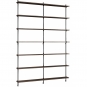 Moebe - Wall Shelving ws.230.2.B Wandregal, Doppelt Eiche geräuchert/Schwarz