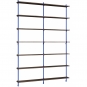 Moebe - Wall Shelving ws.230.2.B Wandregal, Doppelt Eiche geräuchert/Tiefblau