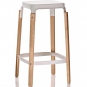 Magis - Steelwood Barhocker 68 cm Weiß (Beine: Natur)